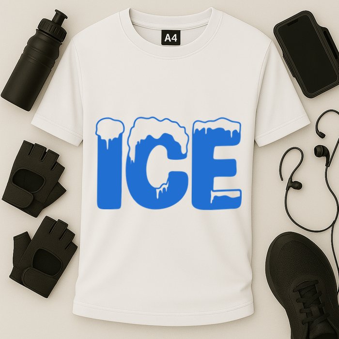 Ice Costume Logo Halloween Cooling Performance Crew T-Shirt