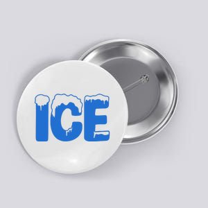 Ice Costume Logo Halloween Button