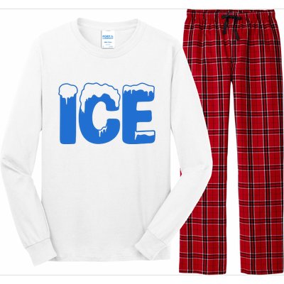 Ice Costume Logo Halloween Long Sleeve Pajama Set