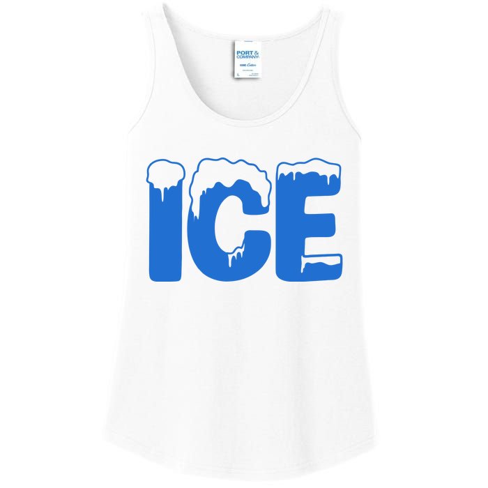 Ice Costume Logo Halloween Ladies Essential Tank