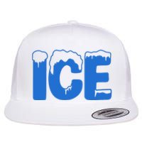 Ice Costume Logo Halloween Flat Bill Trucker Hat