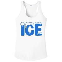 Ice Costume Logo Halloween Ladies PosiCharge Competitor Racerback Tank