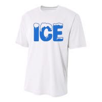 Ice Costume Logo Halloween Youth Performance Sprint T-Shirt