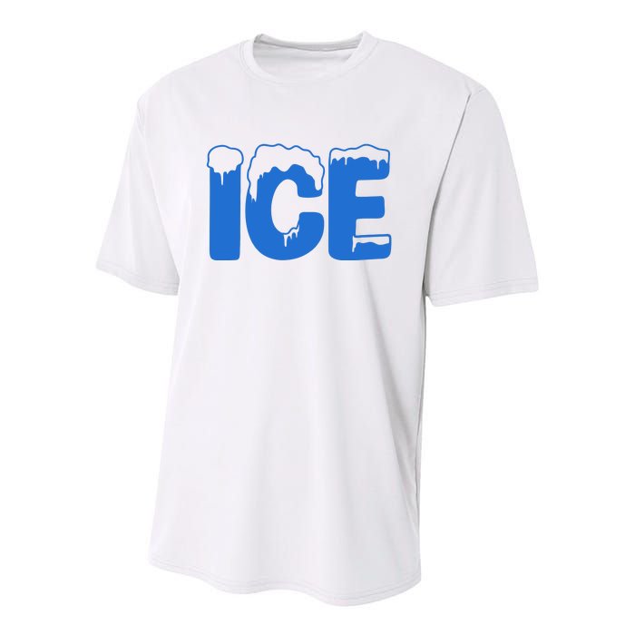 Ice Costume Logo Halloween Youth Performance Sprint T-Shirt