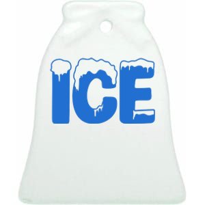 Ice Costume Logo Halloween Ceramic Bell Ornament