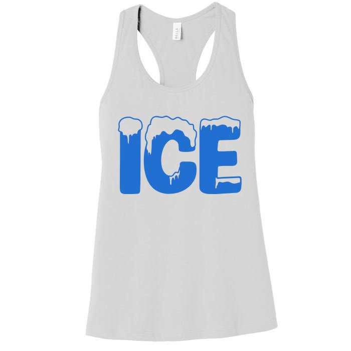 Ice Costume Logo Halloween Women's Racerback Tank