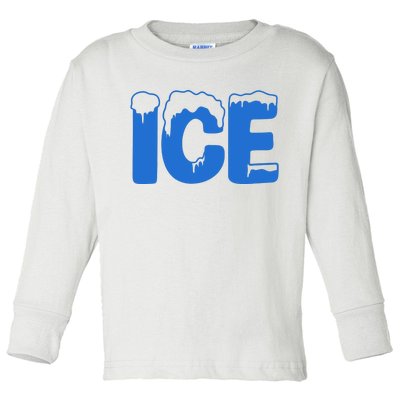 Ice Costume Logo Halloween Toddler Long Sleeve Shirt