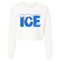 Ice Costume Logo Halloween Cropped Pullover Crew