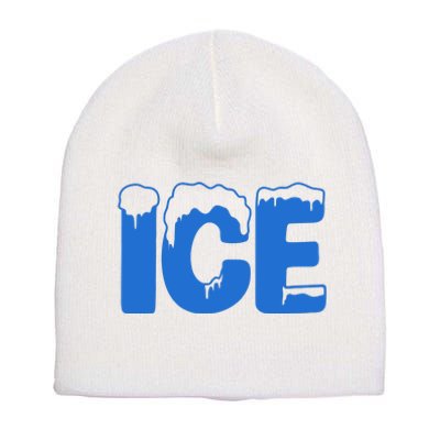 Ice Costume Logo Halloween Short Acrylic Beanie