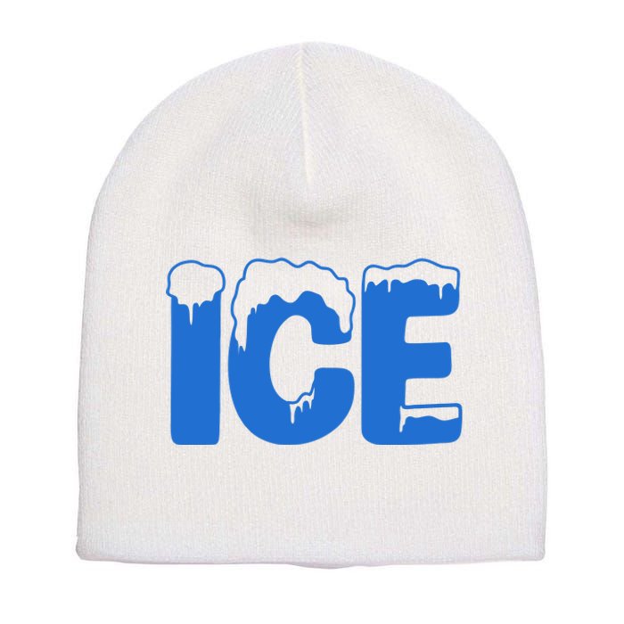 Ice Costume Logo Halloween Short Acrylic Beanie