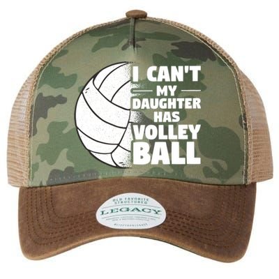 I Cant My Daughter Has Volleyball Lovely Proud Mom Dad Cool Gift Legacy Tie Dye Trucker Hat