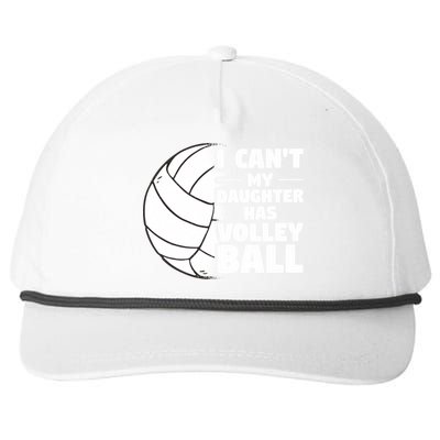 I Cant My Daughter Has Volleyball Lovely Proud Mom Dad Cool Gift Snapback Five-Panel Rope Hat