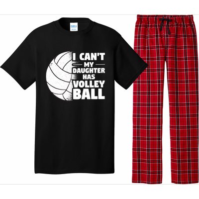 I Cant My Daughter Has Volleyball Lovely Proud Mom Dad Cool Gift Pajama Set