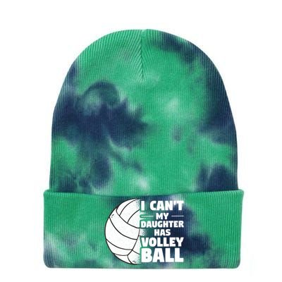 I Cant My Daughter Has Volleyball Lovely Proud Mom Dad Cool Gift Tie Dye 12in Knit Beanie