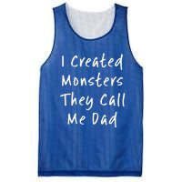 I Created Monsters They Call Me Dad Daddy Halloween Costume Gift Mesh Reversible Basketball Jersey Tank