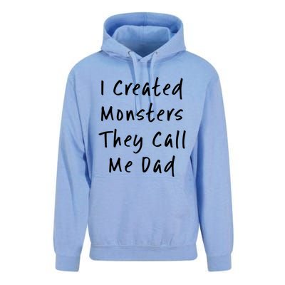 I Created Monsters They Call Me Dad Daddy Halloween Costume Gift Unisex Surf Hoodie