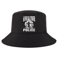 I Catch More Stealers Than The Police Funny Baseball Catcher Cool Comfort Performance Bucket Hat
