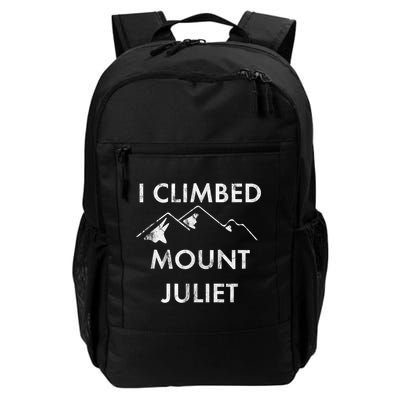 I Climbed Mount Juliet Distressed Funny Backpack
