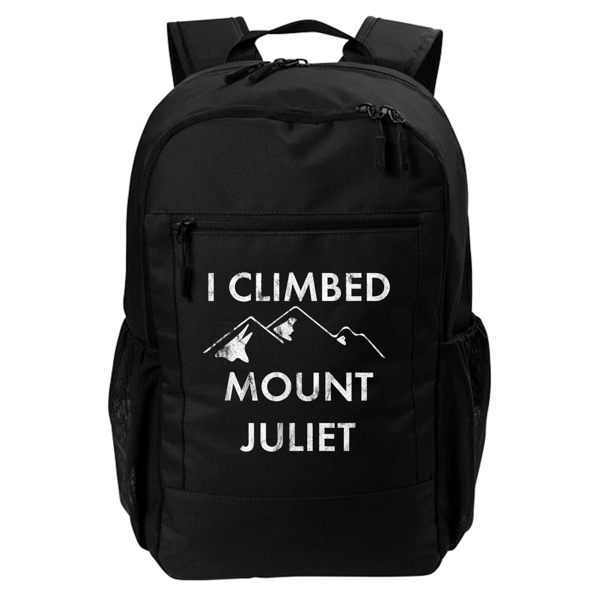 I Climbed Mount Juliet Distressed Funny Backpack