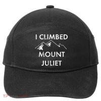 I Climbed Mount Juliet Distressed Funny 7-Panel Snapback Hat