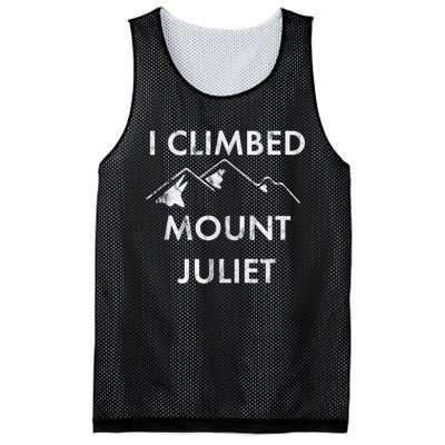 I Climbed Mount Juliet Distressed Funny Mesh Reversible Basketball Jersey Tank