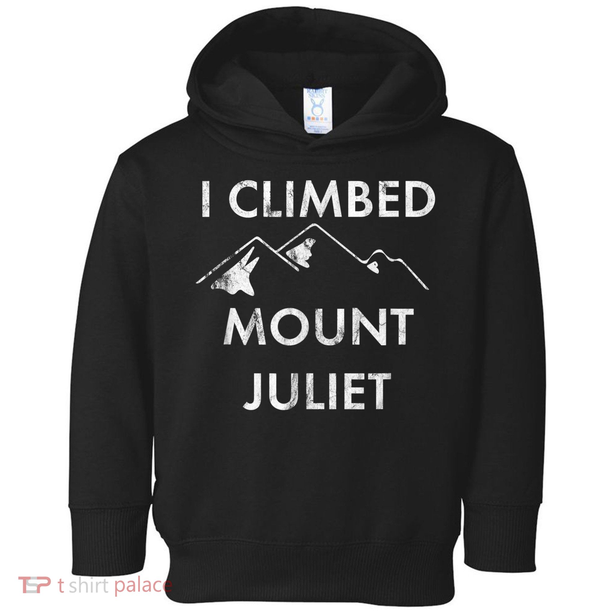 I Climbed Mount Juliet Distressed Funny Toddler Hoodie