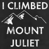 I Climbed Mount Juliet Distressed Funny Golf Towel