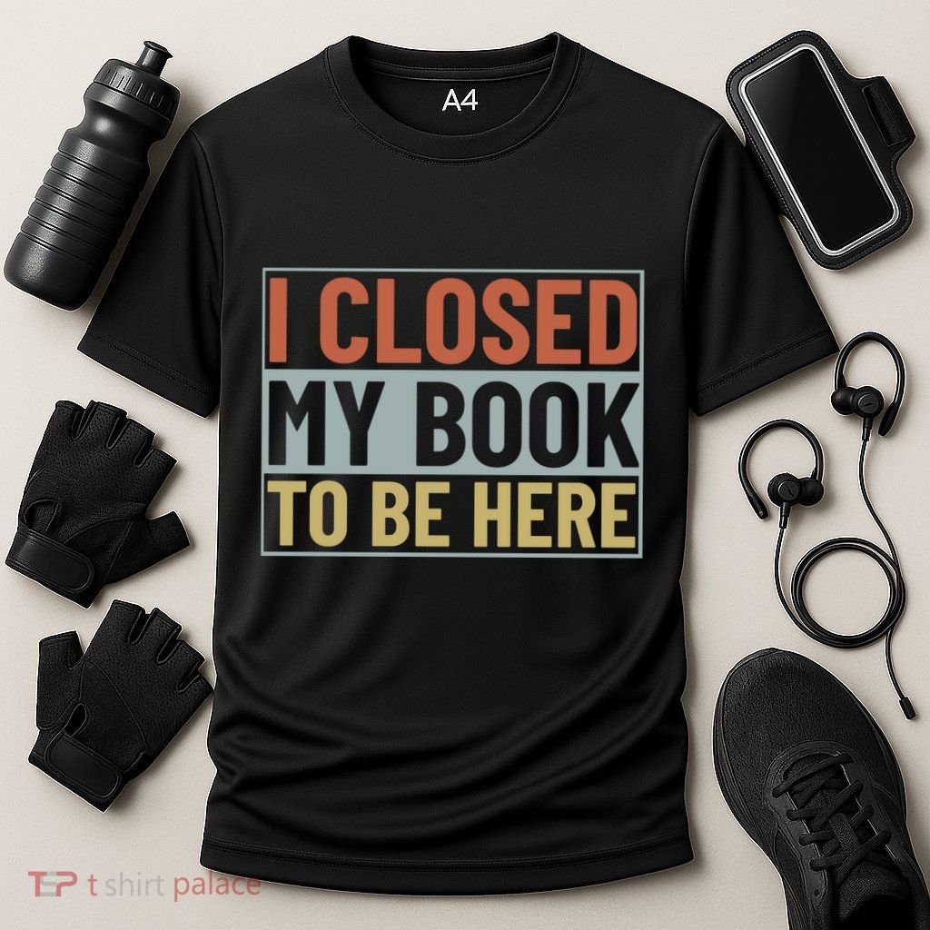 I Closed My Book To Be Here Reading Fan Performance Shirt