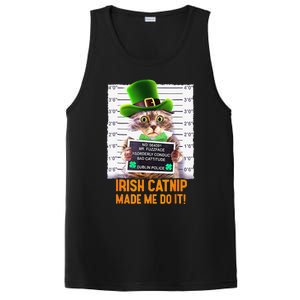 Irish Catnip Made Me Do It St Patricks Day Cat PosiCharge Competitor Tank