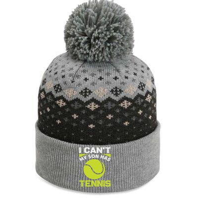 I Cant My Son Has Tennis The Baniff Cuffed Pom Beanie