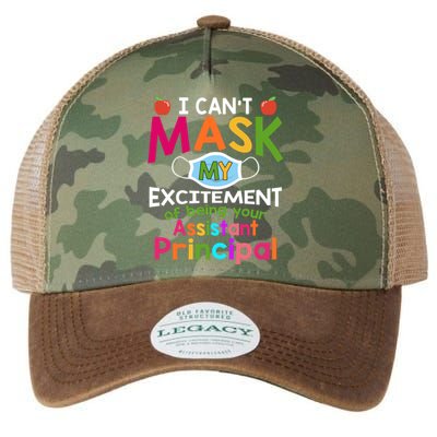 I Can't Mask My Excitet Of Being Your Assistant Principal Gift Legacy Tie Dye Trucker Hat