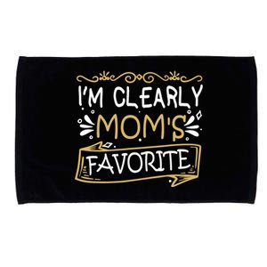 I'm Clearly Mom's Favorite Son Or Daughter Microfiber Hand Towel