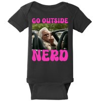 Inspired - Cheeky Message - Shut Up Nerd - Go Outside Nerd Baby Bodysuit