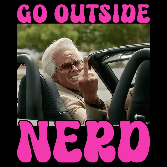 Inspired - Cheeky Message - Shut Up Nerd - Go Outside Nerd Baby Bodysuit