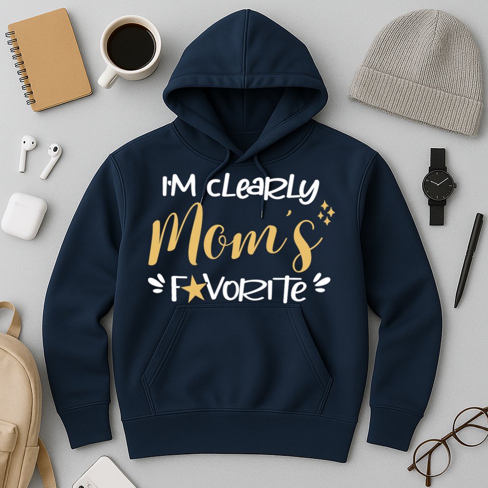 I'm Clearly Mom's Favorite Son or Daughter Funny Mom's Hoodie