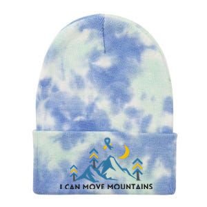 I Can Move Moutains Down Right Amazing Down Syndrome Awareness Tie Dye 12in Knit Beanie