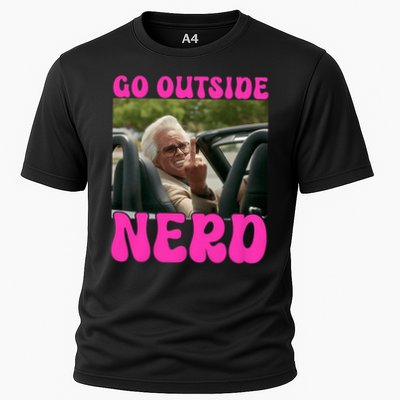 Inspired - Cheeky Message - Shut Up Nerd - Go Outside Nerd Cooling Performance Crew T-Shirt