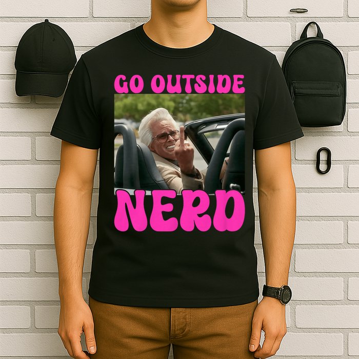 Inspired - Cheeky Message - Shut Up Nerd - Go Outside Nerd T-Shirt
