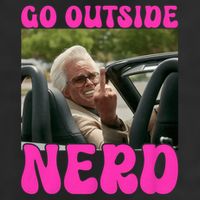 Inspired - Cheeky Message - Shut Up Nerd - Go Outside Nerd Knit Cap Winter Beanie