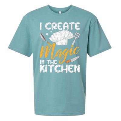 I Create Magic In The Kitchen Funny Cooking Foodie Chef Cook Sueded Cloud Jersey T-Shirt