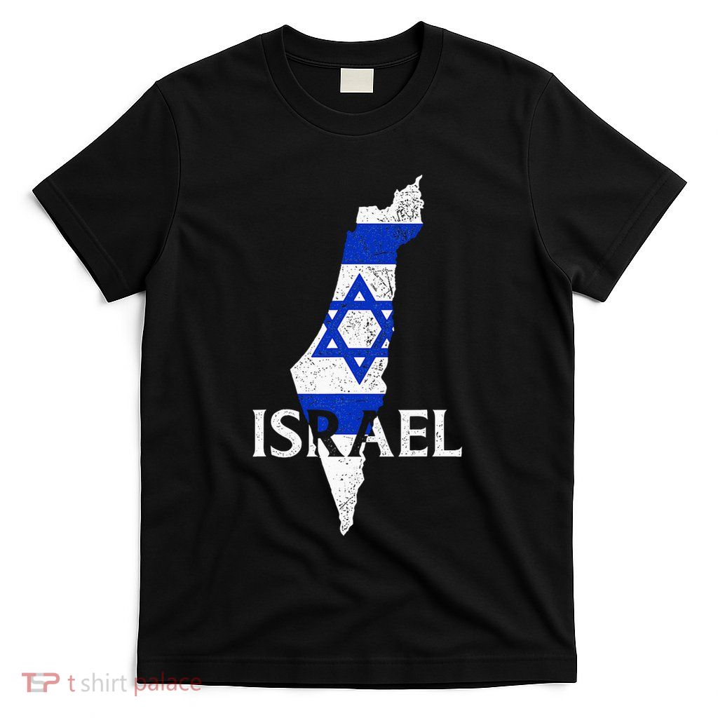 Israel Country Map Flag Proud Israeli Patriotic T-Shirt