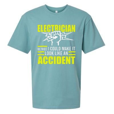 I Could Make It Look Like An Accident Electrician Sueded Cloud Jersey T-Shirt