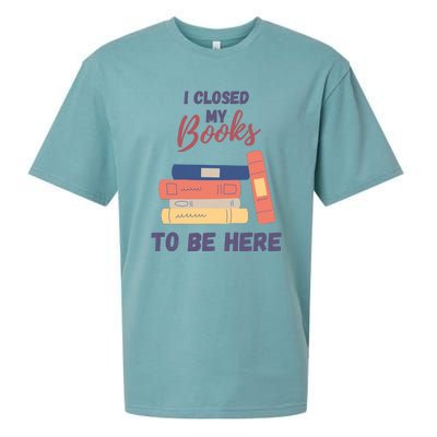 I Closed My Book To Be Here Sueded Cloud Jersey T-Shirt