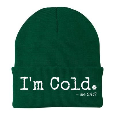 IM Cold Me 24 7 Funny Cold Person Winter Chill Snow Knit Cap Winter Beanie