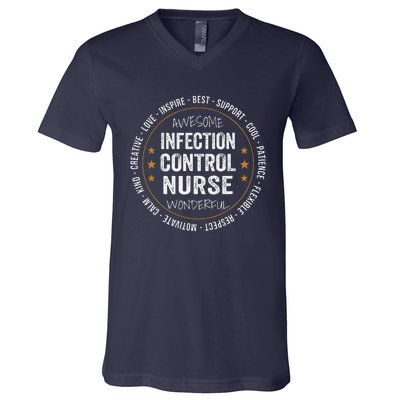 Infection Control Nurse Gifts Appreciation Funny V-Neck T-Shirt