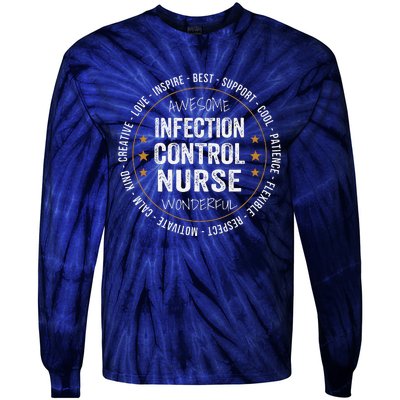 Infection Control Nurse Gifts Appreciation Funny Tie-Dye Long Sleeve Shirt