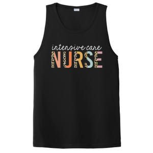 Intensive Care Nurse Leopard Print Icu Nursing School Gift PosiCharge Competitor Tank