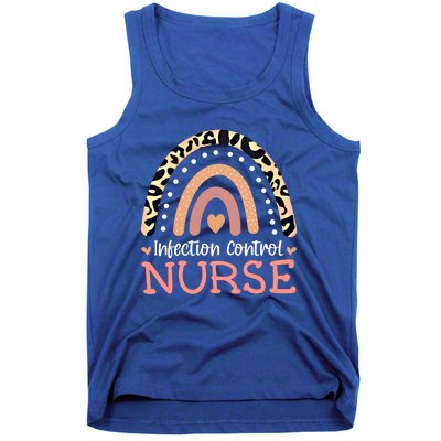 Infection Control Nurse Leopard Rainbow Appreciation Gift Tank Top