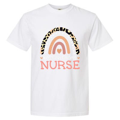 Infection Control Nurse Leopard Rainbow Appreciation Gift Garment-Dyed Heavyweight T-Shirt