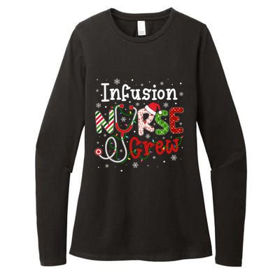 Infusion Christmas Nurse Crew Nursing Christmas Pattern Funny Gift Womens CVC Long Sleeve Shirt